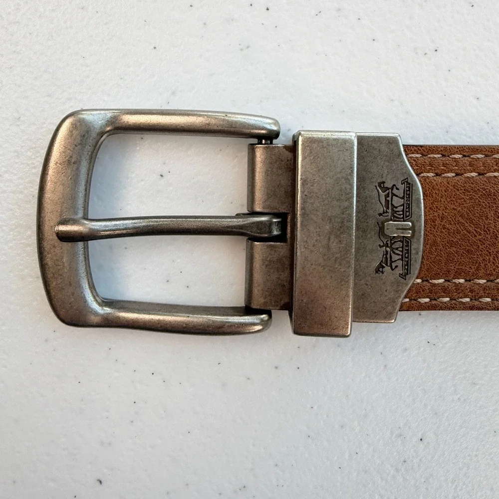 Levi's Reversible Synthetic‎ Leather Belt Medium 34-36 Tan Black  11LP120158